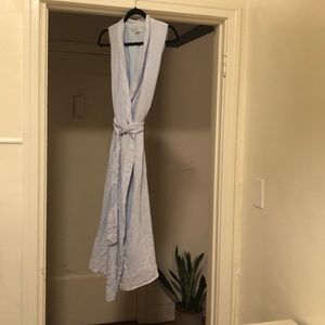 Stelen need supply wrap dress textured blue